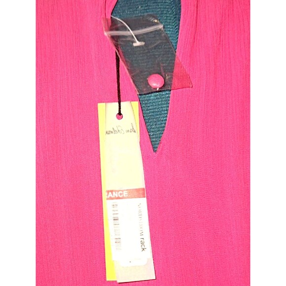 Sam Edelman Women NEW Satin Sleeveless MIDI Glam Mobwife Dress Fushia Pink SZ 10 - Picture 7 of 8